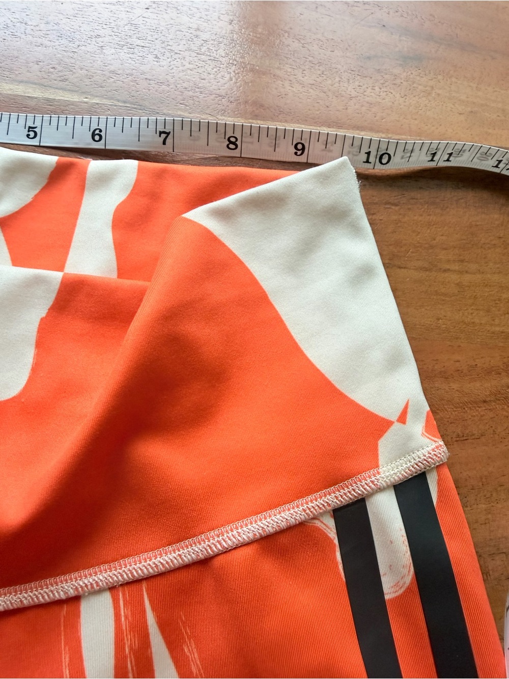 Women’s Orange & Cream Active Biker Shorts run compression size S adidas - Picture 4 of 10